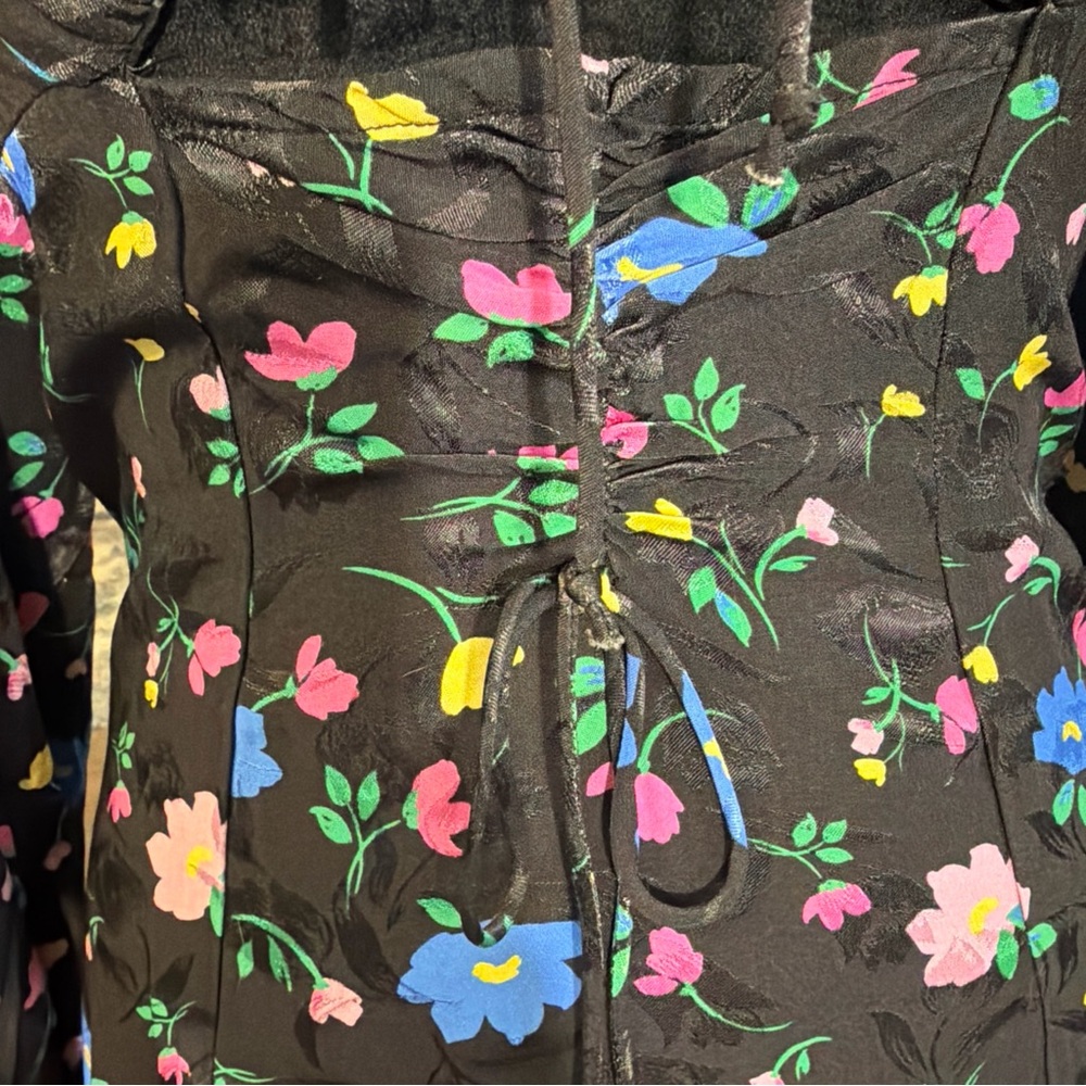 For Love And Lemons Multicolor Floral Long Sleeve Dress - Picture 4 of 8
